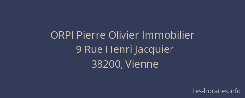 ORPI Pierre Olivier Immobilier