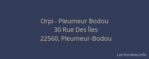 Orpi - Pleumeur Bodou