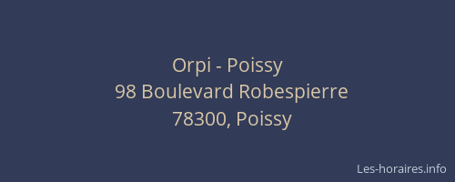 Orpi - Poissy