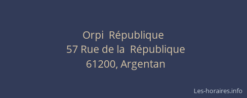Orpi  République