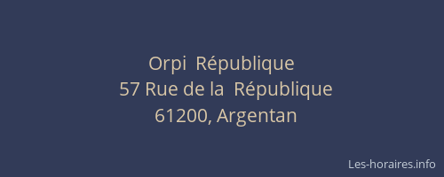 Orpi  R&eacute;publique
