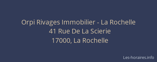 Orpi Rivages Immobilier - La Rochelle