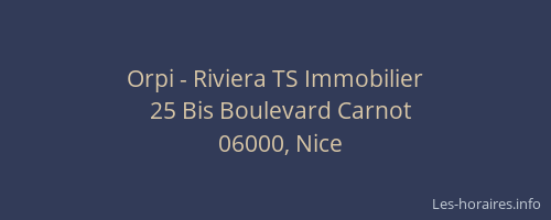 Orpi - Riviera TS Immobilier