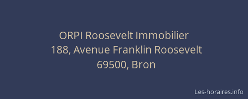ORPI Roosevelt Immobilier