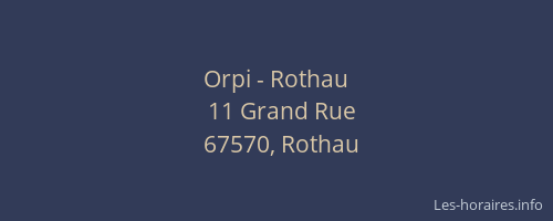 Orpi - Rothau