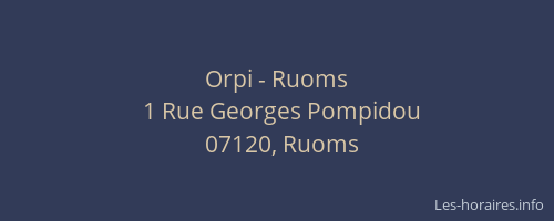Orpi - Ruoms