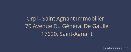 Orpi - Saint Agnant Immobilier