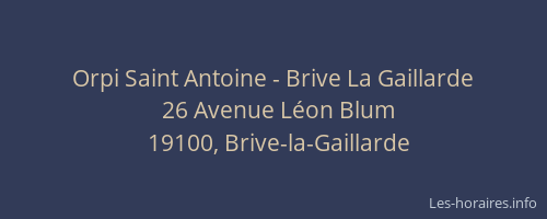 Orpi Saint Antoine - Brive La Gaillarde