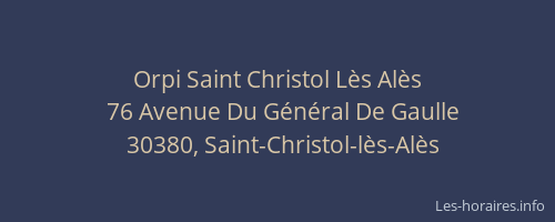 Orpi Saint Christol Lès Alès