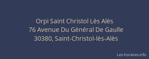 Orpi Saint Christol L&egrave;s Al&egrave;s