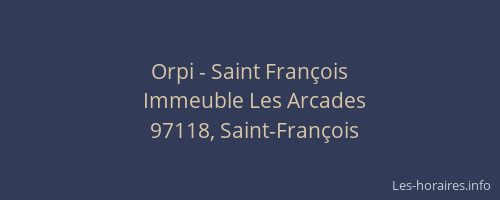 Orpi - Saint Fran&ccedil;ois