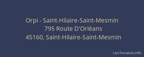 Orpi - Saint-Hilaire-Saint-Mesmin