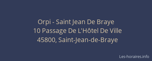 Orpi - Saint Jean De Braye