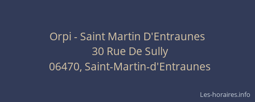 Orpi - Saint Martin D'Entraunes