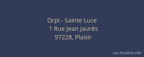 Orpi - Sainte Luce
