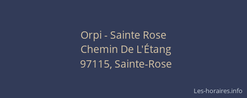 Orpi - Sainte Rose