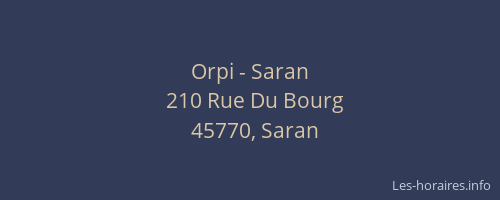 Orpi - Saran