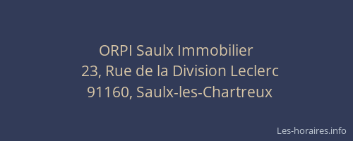 ORPI Saulx Immobilier