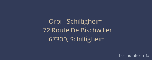 Orpi - Schiltigheim