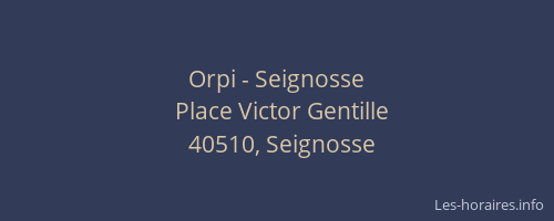 Orpi - Seignosse