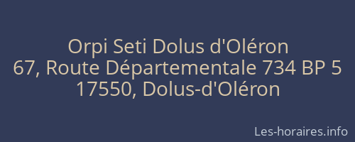 Orpi Seti Dolus d'Oléron