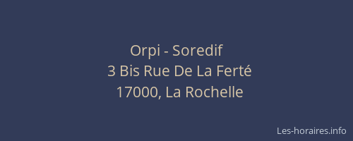 Orpi - Soredif