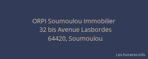 ORPI Soumoulou Immobilier