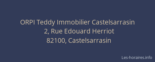 ORPI Teddy Immobilier Castelsarrasin