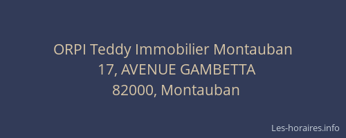 ORPI Teddy Immobilier Montauban