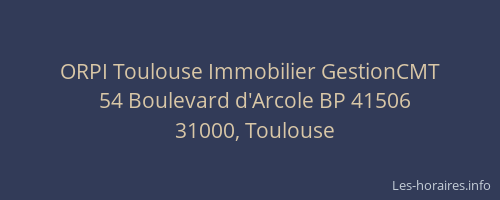 ORPI Toulouse Immobilier GestionCMT