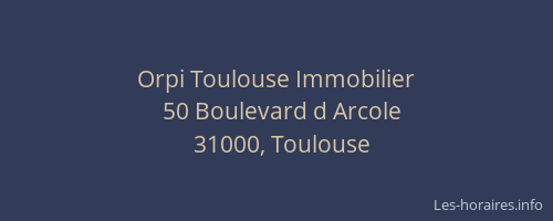 Orpi Toulouse Immobilier