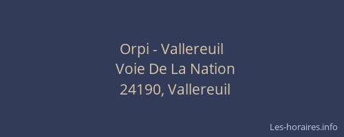 Orpi - Vallereuil