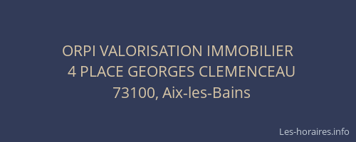 ORPI VALORISATION IMMOBILIER