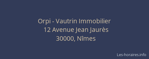 Orpi - Vautrin Immobilier