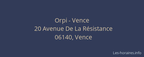 Orpi - Vence