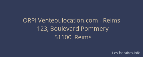 ORPI Venteoulocation.com - Reims