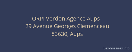 ORPI Verdon Agence Aups