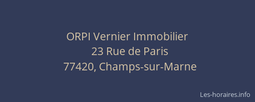 ORPI Vernier Immobilier