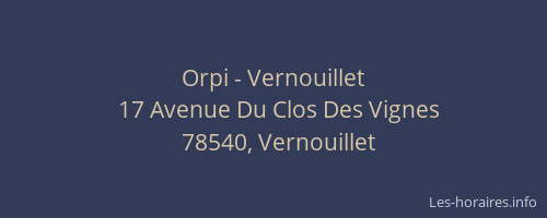 Orpi - Vernouillet