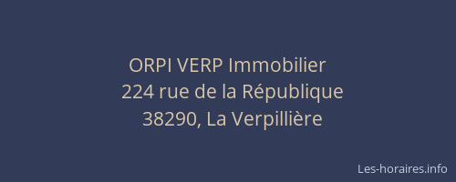 ORPI VERP Immobilier