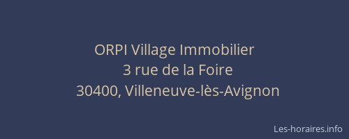ORPI Village Immobilier