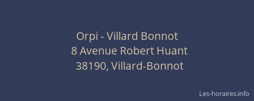 Orpi - Villard Bonnot