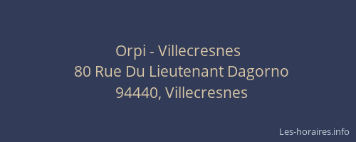 Orpi - Villecresnes