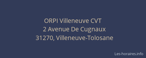 ORPI Villeneuve CVT