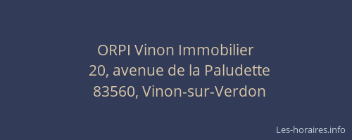 ORPI Vinon Immobilier