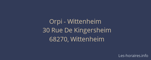 Orpi - Wittenheim