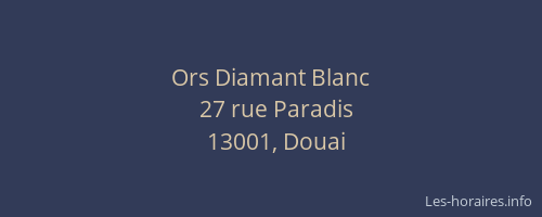 Ors Diamant Blanc