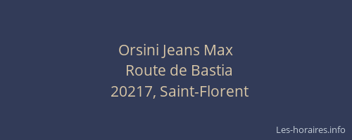 Orsini Jeans Max