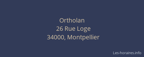 Ortholan