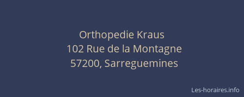 Orthopedie Kraus
